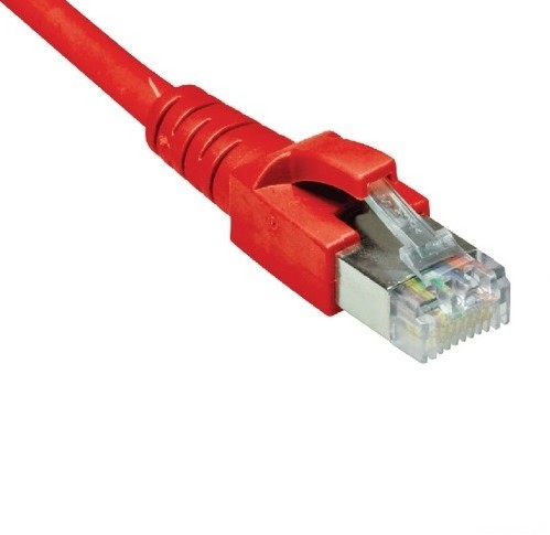 Datwyler Patchkabel S/FTP Cat6A, flex, LS0H, rood, 8m